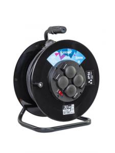 Удлинитель КОСМОС (катушка) 16А 4 гн КГ 3*2,5 (30м) IP54 с заземлением РБК16 Россия (1)