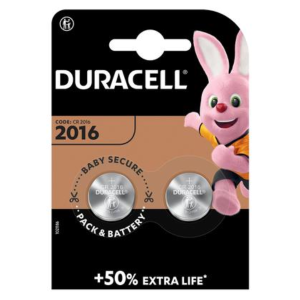 Батарейка CR2016-2BL часовая (таблетка) Extra life Duracell (2/20/200) 